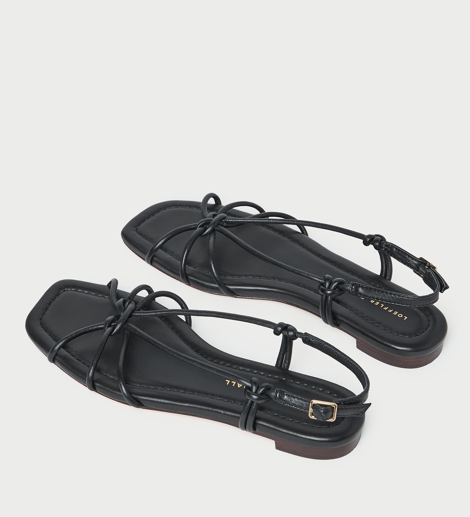 Loeffler Randall - Karly Black Leather Strappy Sandal