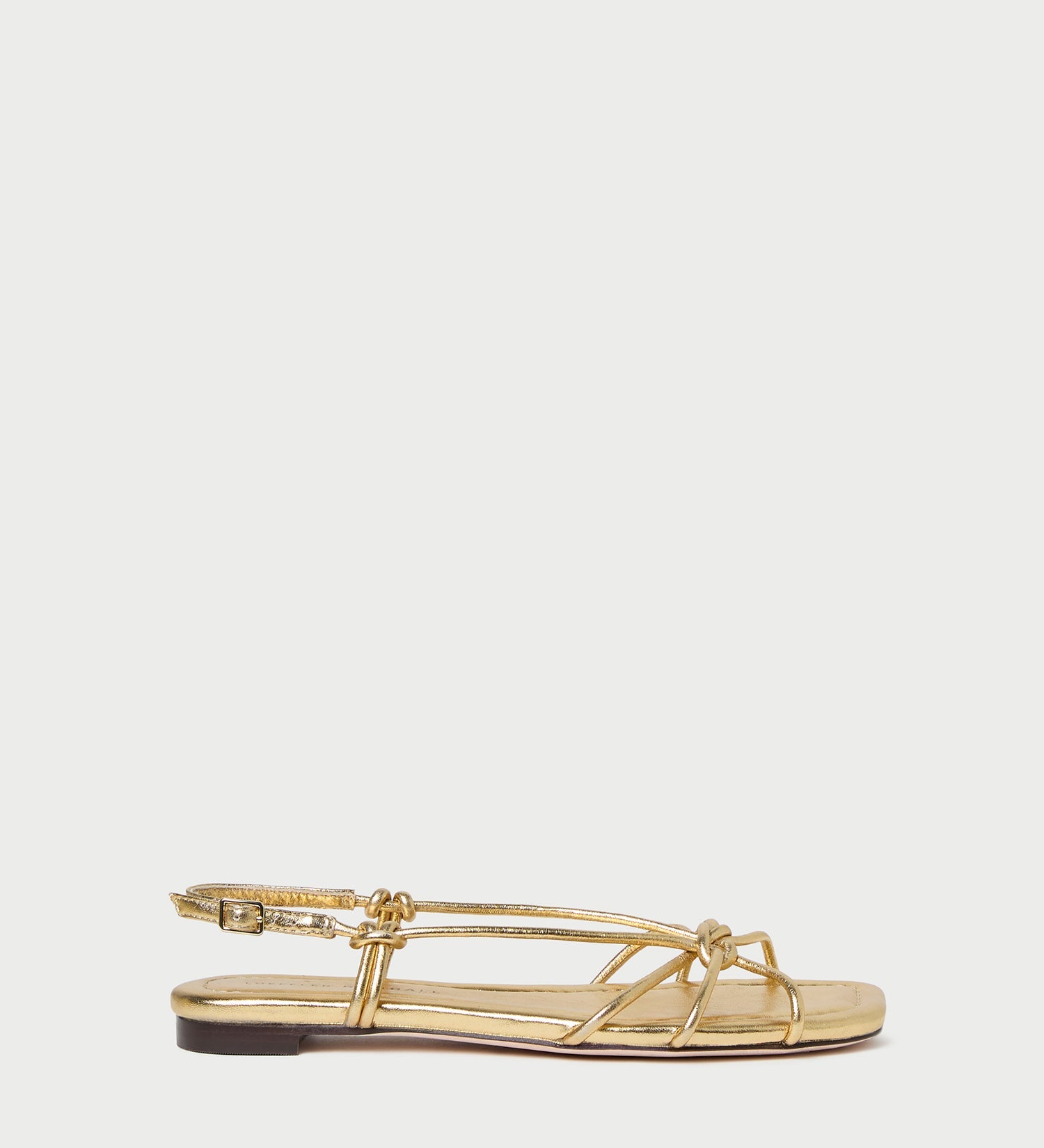 Loeffler Randall - Karly Gold Leather Strappy Sandal