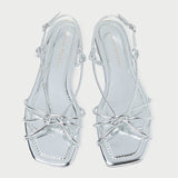 Loeffler Randall - Karly Silver Leather Strappy Sandal