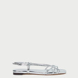 Loeffler Randall - Karly Silver Leather Strappy Sandal