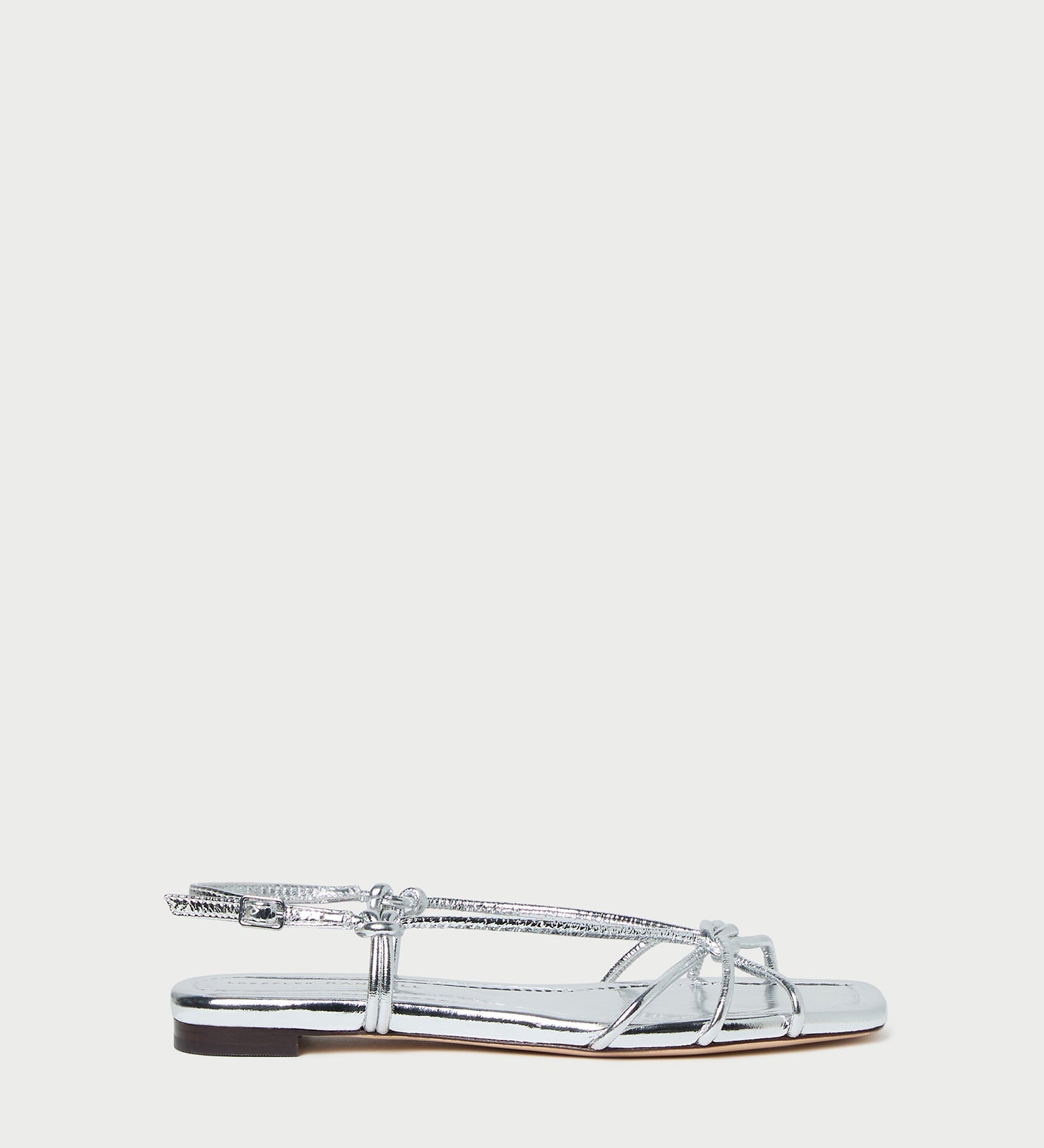 Loeffler Randall - Karly Silver Leather Strappy Sandal