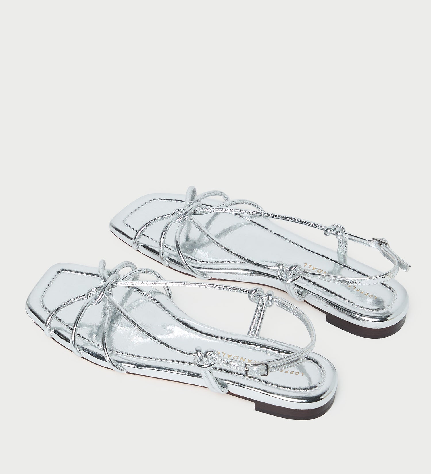 Loeffler Randall - Karly Silver Leather Strappy Sandal