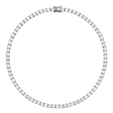 Dorsey - KATE RIVIÈRE NECKLACE IN 4.5MM LAB WHITE SAPPHIRE