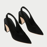 Loeffler Randall - Katerina Black Suede Slingback Pump