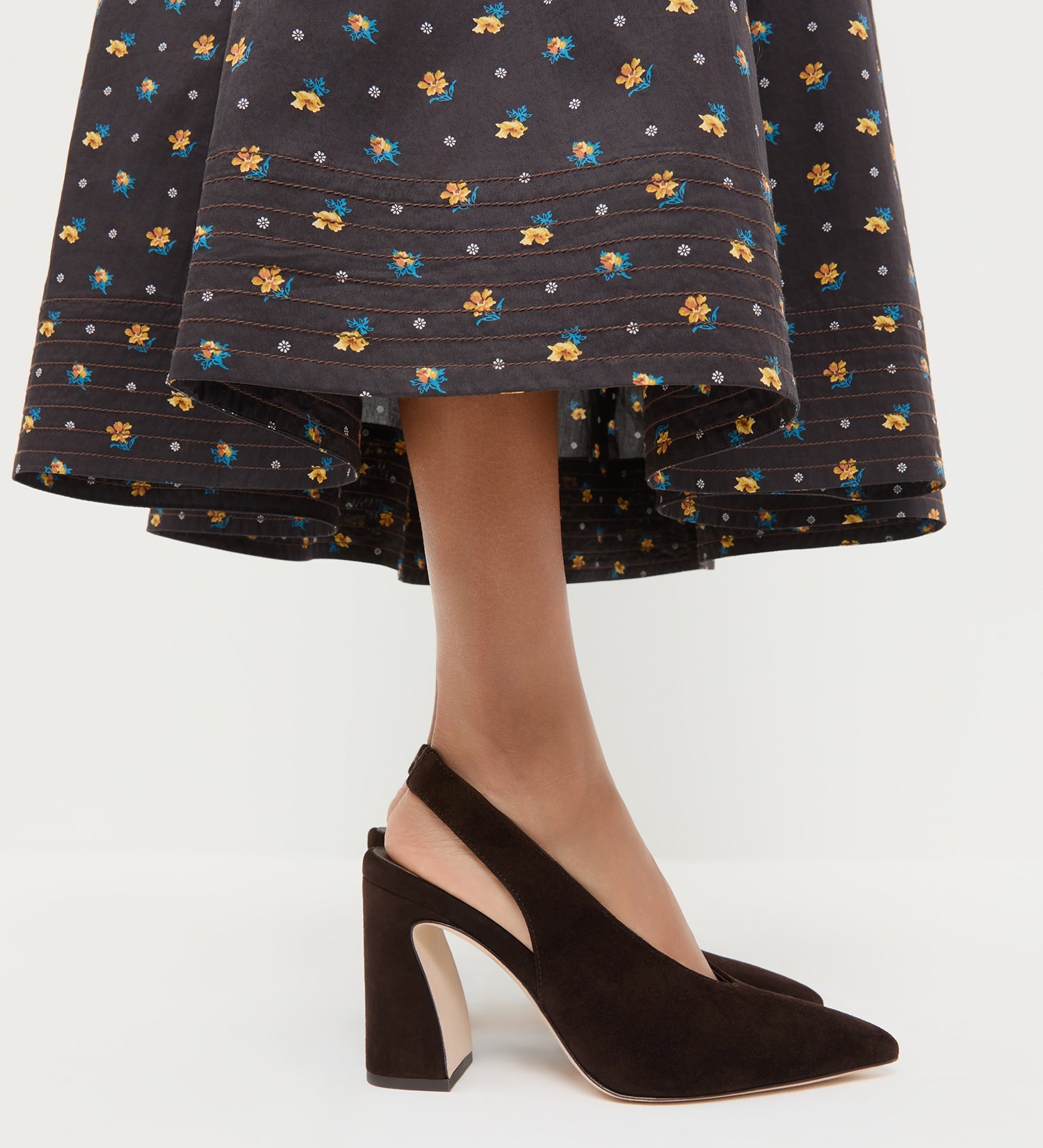 Loeffler Randall - Katerina Brown Suede Slingback Pump