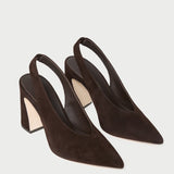 Loeffler Randall - Katerina Brown Suede Slingback Pump