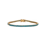 Dorsey - KATE RIVIÈRE BRACELET IN 3MM NANO TURQUOISE AND LAB DIAMOND