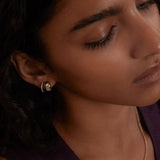Kinn - Pavé Huggie Earrings Diamond