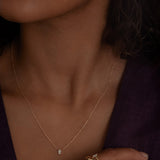 Kinn - Solitaire Marquise Diamond Necklace