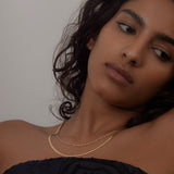 Kinn - Carter Herringbone & Rope Chain Necklace Stack