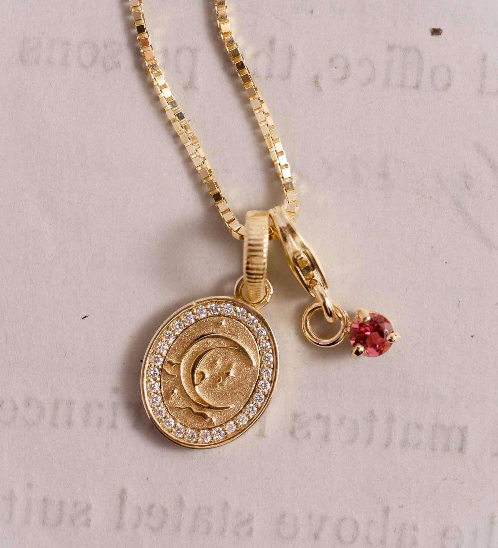 Kinn - Crescent Dream Diamond Pendant