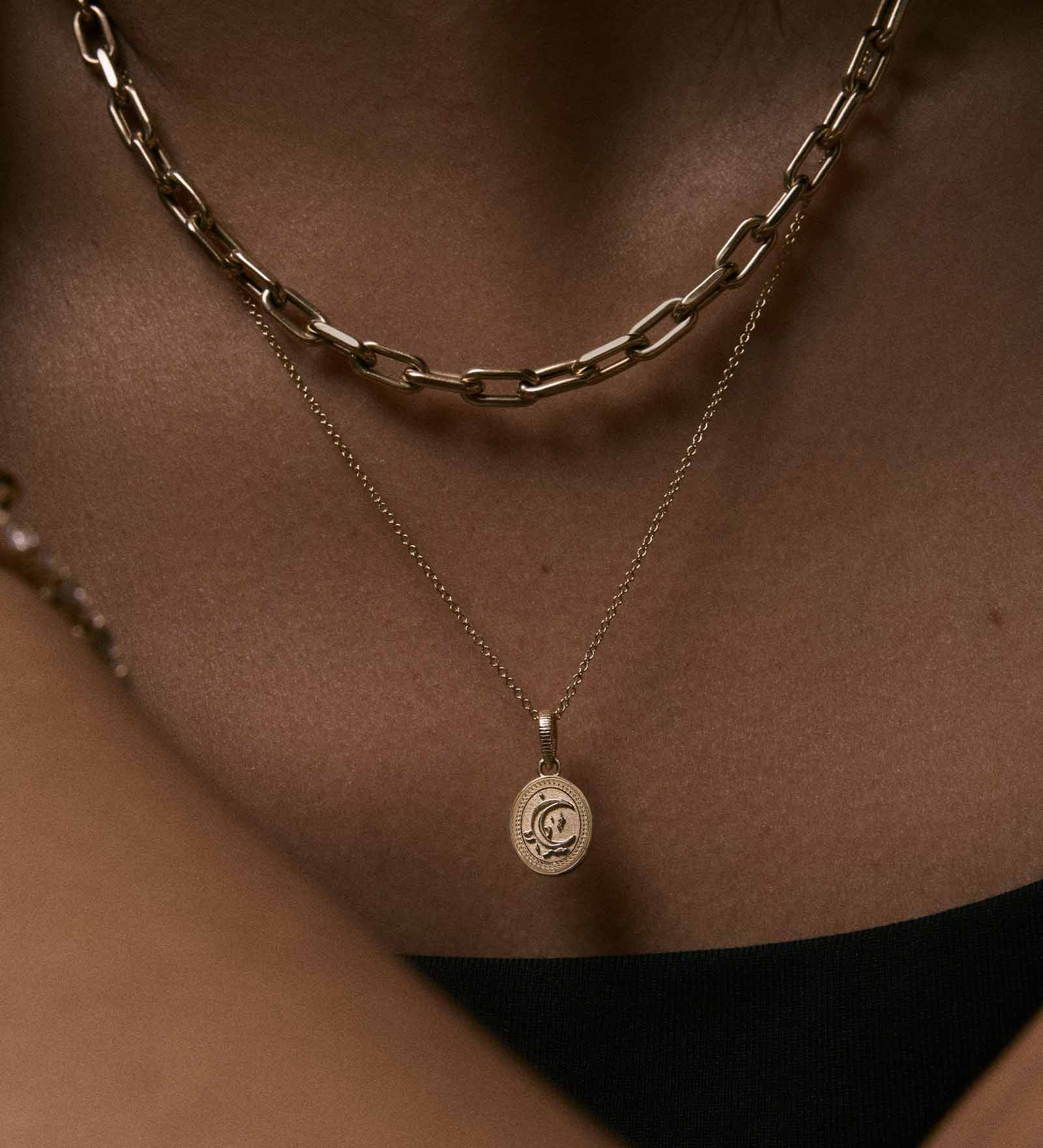 Kinn - Crescent Dream Pendant Necklace