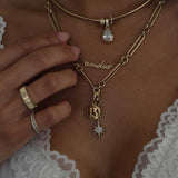 Kinn - Pavé Diamond North Star Pendant