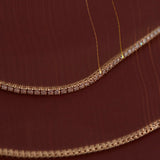 Kinn - Diana Tennis Necklace Diamond 6.20ctw Yellow Gold