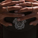 Kinn - Lesley Linked Emerald Band Ring