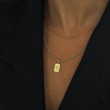 Kinn - Asymmetrical Single Initial Necklace