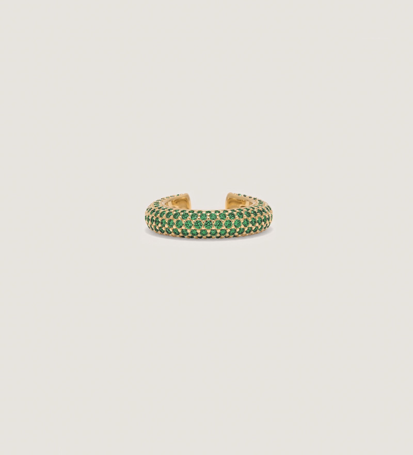 Kinn - Love Pavé Emerald Earring Cuff