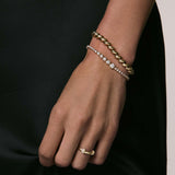 Kinn - Naomi Graduated Tennis Bracelet Yellow Gold