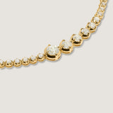 Kinn - Naomi Graduated Tennis Bracelet Yellow Gold