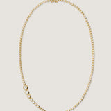 Kinn - Naomi Graduated Tennis Necklace Yellow Gold