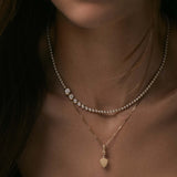 Kinn - Naomi Graduated Tennis Necklace Yellow Gold