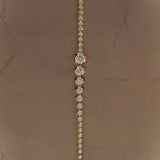 Kinn - Naomi Graduated Tennis Necklace Yellow Gold