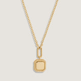 Kinn - Oria Ribbed Octagon Necklace