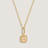 Kinn - Oria Ribbed Octagon Necklace