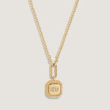 Kinn - Oria Ribbed Octagon Necklace