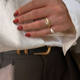 Kinn - Round Signet Ring Diamond