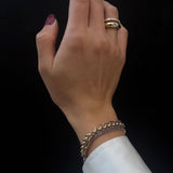 Kinn - Solis Ribbed Five Diamond Ring