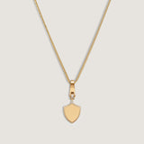 Kinn - Ace Shield Diamond Pendant Necklace