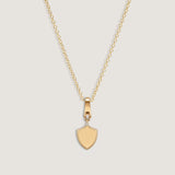 Kinn - Ace Shield Diamond Pendant Necklace
