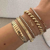 Kinn - Serena Baguette Tennis Link Bracelet Diamond