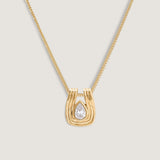 Kinn - Alyssa Pear Diamond Pendant Necklace