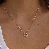 Kinn - Alyssa Pear Diamond Pendant Necklace