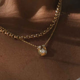 Kinn - Alyssa Pear Diamond Pendant
