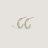Kinn - Biwa Pearl Hoop Earrings