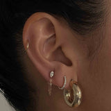 Kinn - Bold Hoop Earrings Extra Small