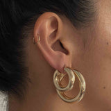 Kinn - Bold Hoop Earrings Large