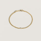 Kinn - Petite Capri Curb Chain Bracelet Diamond