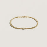 Kinn - Petite Capri Curb Chain Bracelet Diamond