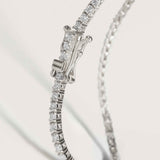 Kinn - Classic Diana Tennis Bracelet 2.90ctw White Gold