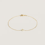 Kinn - Solitaire Round Diamond Bracelet