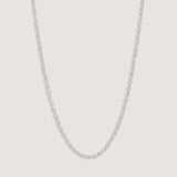Kinn - Cable Rolo Chain Necklace Silver