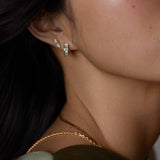 Kinn - Pear Angel Stud Earrings Diamond