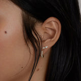 Kinn - Pear Angel Stud Earrings Diamond