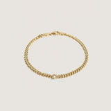 Kinn - Petite Capri Curb Chain Bracelet Diamond