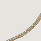 Kinn - Capri Curb Chain Necklace Emerald