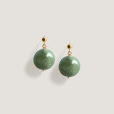 Kinn - Celeste Drop Earrings Green Quartz